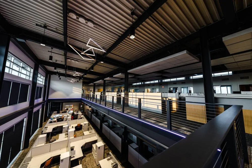 Interior view of the Excel expansion office space 